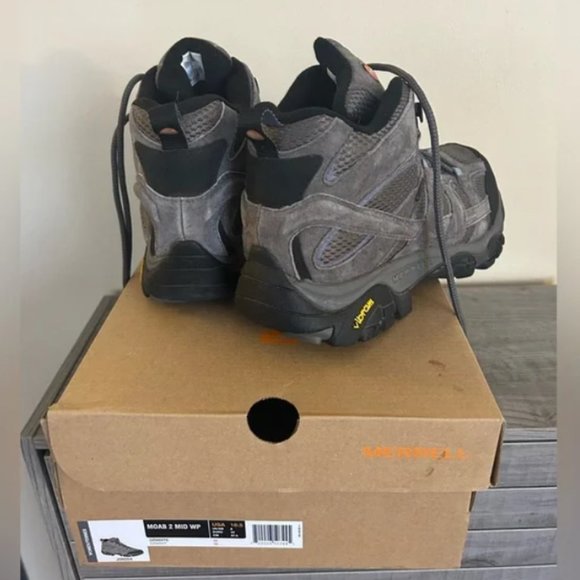 Merrell Women's Moab 2 Mid Waterproof Hiking Boots Size 10.5 - Picture 2 of 7